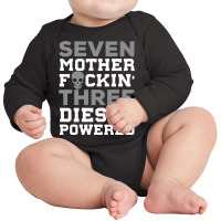 Seven Mother Fuckin' Three Diesel Powered Pullover Hoodie Long Sleeve Baby Bodysuit | Artistshot