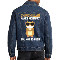 Chinchilla Viscacha Cage Animals And Ground Squirrels T Shirt Men Denim Jacket | Artistshot