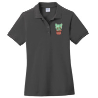 In Love Prick Cat Cactus Ladies Polo Shirt | Artistshot