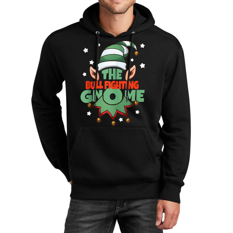 The Bull Fighting Gnome Funny Christmas Pajama Family Unisex Hoodie by NathanielDesign | Artistshot