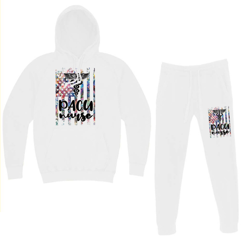 Pacu Nurse Us Flag Post Anesthesia Care Unit T Shirt Hoodie & Jogger Set | Artistshot