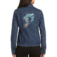 Goku Powder Ladies Denim Jacket | Artistshot