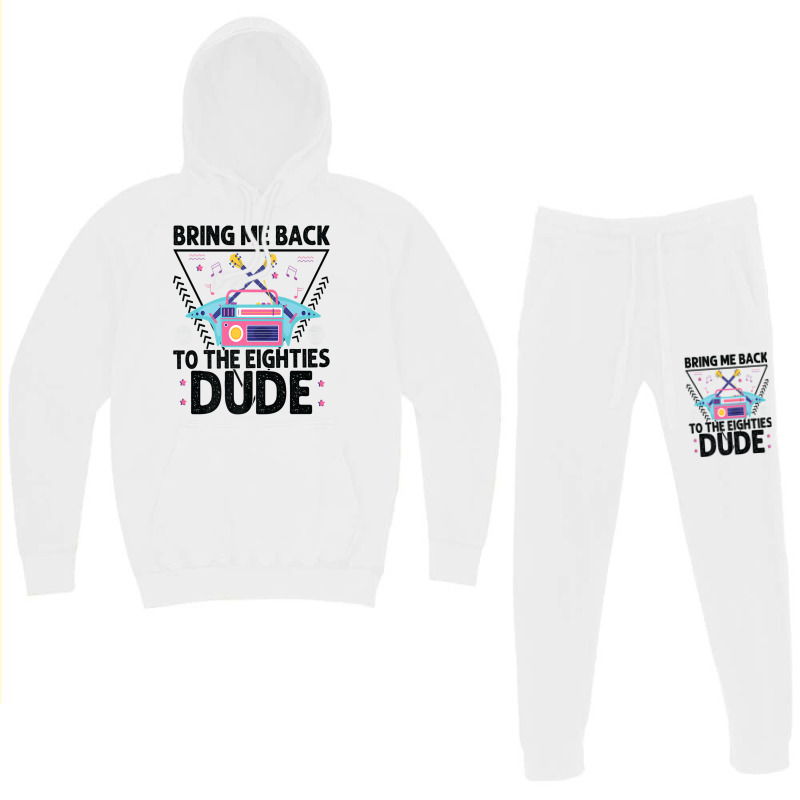 Bring Me Back To The Eighties Dude - Retro 80's Costume Cartoon Charac Hoodie & Jogger Set | Artistshot