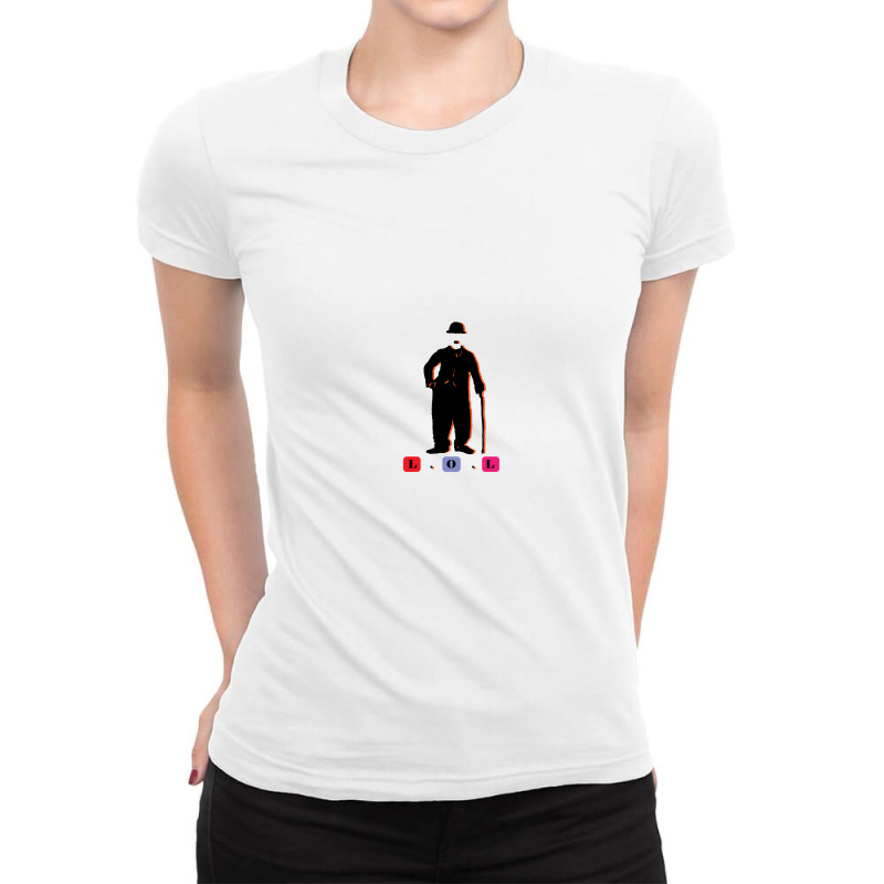 Charlie Chaplin Ladies Fitted T-Shirt by Pradyumnabist | Artistshot