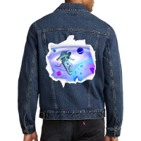 Astronauts Star Cosmosae Technology Men Denim Jacket | Artistshot