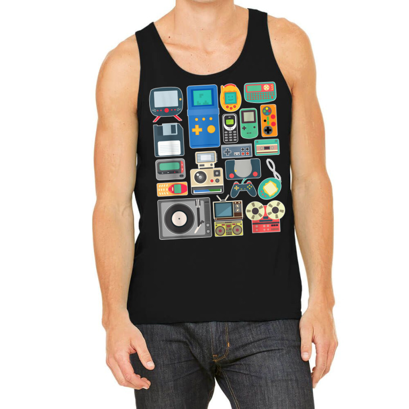 80s 90s Video Game Retro Vintage Classic Arcade Painting Tank Top by FrederickDesign | Artistshot