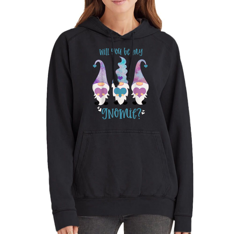 Will You Be My Gnomie Gnomes Vintage Hoodie | Artistshot