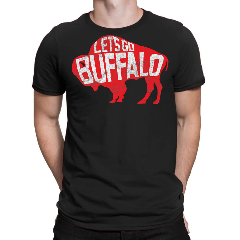 Let's Go Buffalo   Ny New York Retro Sports City Fan Love Premium T Sh T-shirt | Artistshot