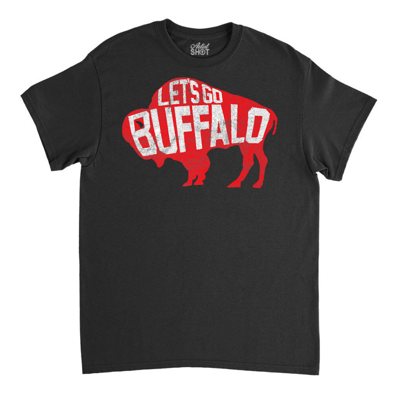 Let's Go Buffalo   Ny New York Retro Sports City Fan Love Premium T Sh Classic T-shirt | Artistshot