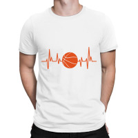 Bball Tshirt Heartbeat Basketball Tshirt T-shirt | Artistshot