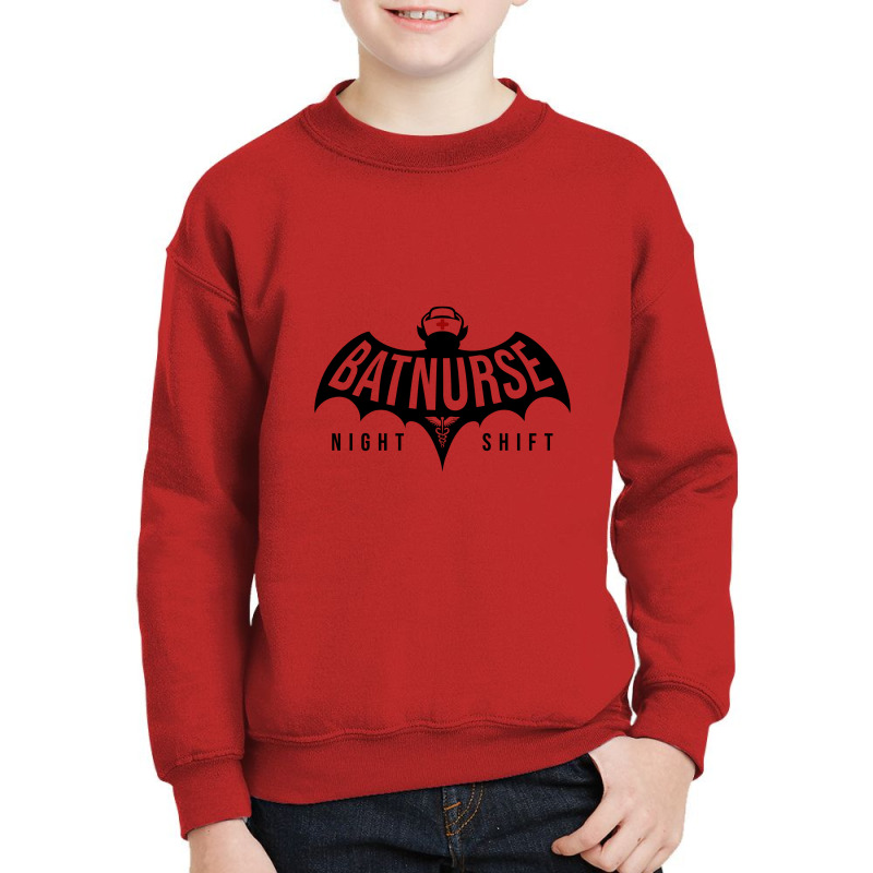 Bat Nurse Night Shift Youth Sweatshirt | Artistshot