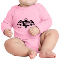 Bat Nurse Night Shift Long Sleeve Baby Bodysuit | Artistshot