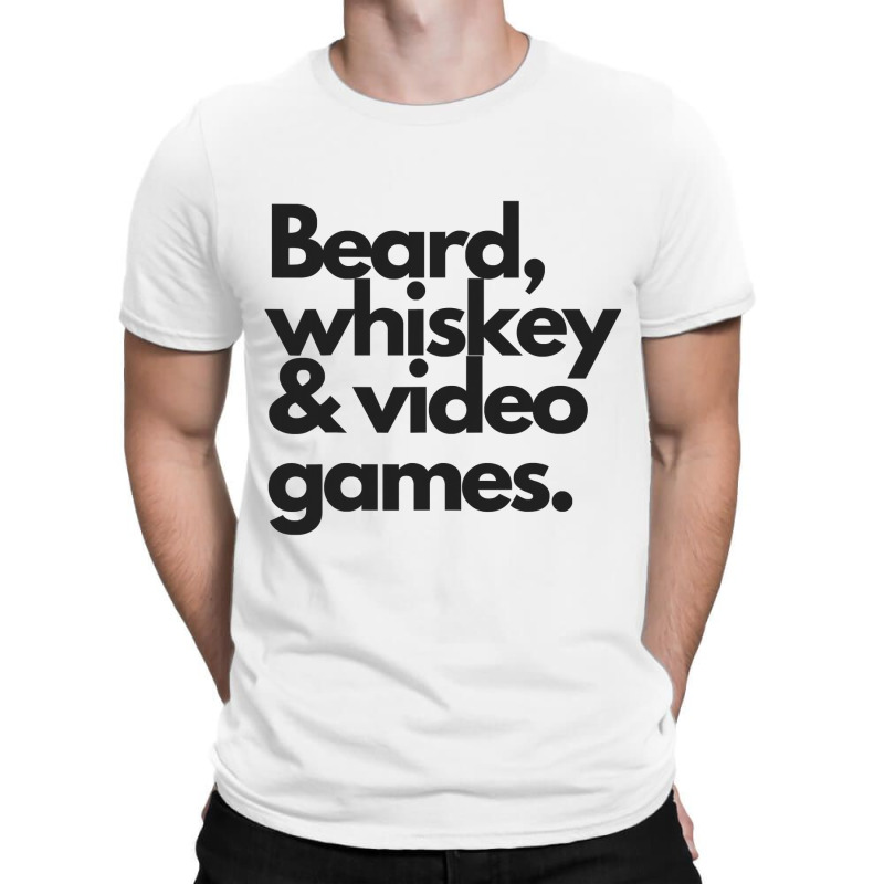 Beard, Whiskey   Video Games  Manly Whiskey Drinker T-shirt | Artistshot