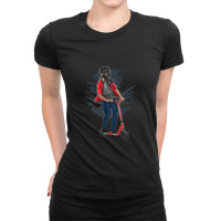 Gas Mask Scooter Ladies Fitted T-shirt | Artistshot