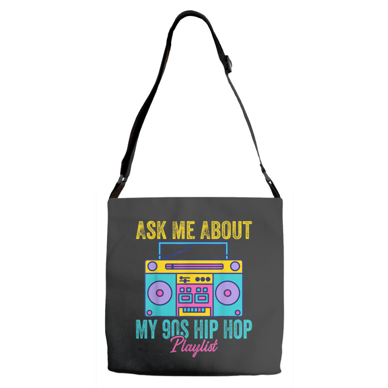 90s Hip Hop Clothing Rap Music Nostalgia Old School Gangster Men Women Adjustable Strap Totes | Artistshot