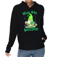 Womens Funny Doctor Nurse Gnomes St Patrick's Day Tee Nursing Lover Lightweight Hoodie | Artistshot