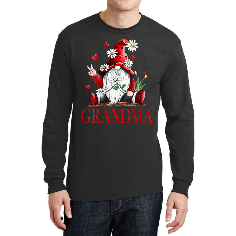 Womens Funny Love Being Called Grandma Gnome Valentine Day Matching Long Sleeve Shirts | Artistshot