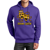 Drama Queen Comedy And Tragedy Gold Theater Masks Unisex Hoodie | Artistshot