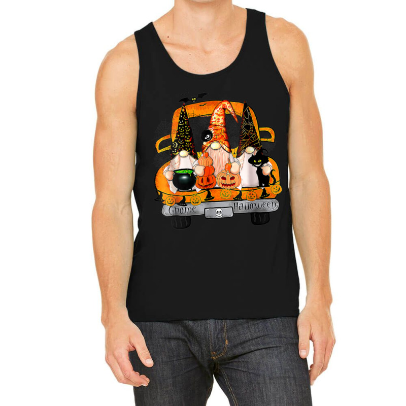 Womens Gnome Witch Halloween Pumpkin Autumn Fall Holiday 2022 Tank Top | Artistshot