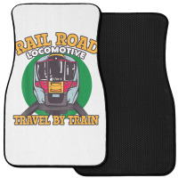 Rail Road Locomotive Travel By Train Trains And Railroads T Shirt Front Car Mat | Artistshot