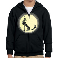 Wolf Full Moon T  Shirt Wolf Full Monn T  Shirt Youth Zipper Hoodie | Artistshot