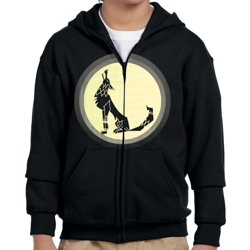 Wolf Full Moon T  Shirt Wolf Full Monn T  Shirt Youth Zipper Hoodie by deadwoodaccidental | Artistshot