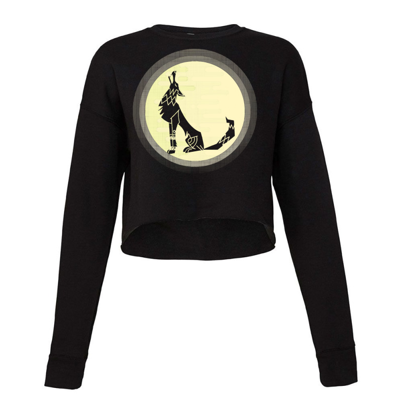 Wolf Full Moon T  Shirt Wolf Full Monn T  Shirt Cropped Sweater by deadwoodaccidental | Artistshot