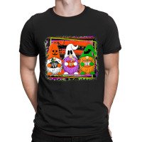 Womens Halloween Gnomes Autumn Pumpkin Fall Costume Funny Holiday T-shirt | Artistshot