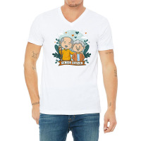 Senior Citizen Couple Old Senior Citizen T Shirt V-neck Tee | Artistshot