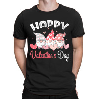 Womens Happy Valentine's Day Gnome Heart For Women Men Couples T-shirt | Artistshot