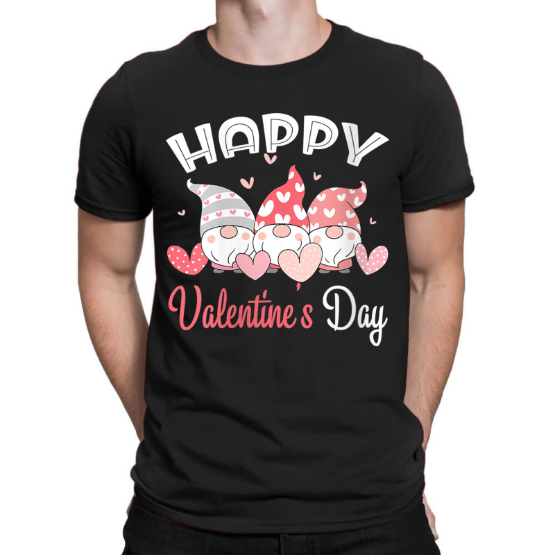 Womens Happy Valentine's Day Gnome Heart For Women Men Couples T-shirt | Artistshot