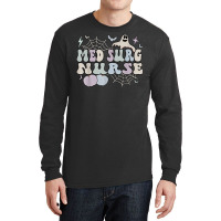 Spooky Med Surg Nurse Halloween Medical Surgical Nursing T Shirt Long Sleeve Shirts | Artistshot