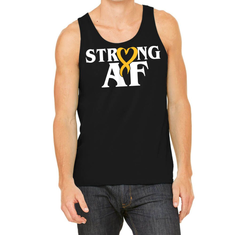 Strong Childhood Cancer Awareness Month T Shirt Tank Top | Artistshot