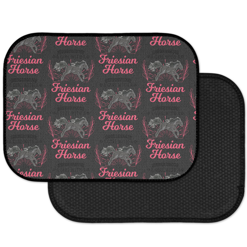 Friesian Horse T  Shirt Friesian Horse Girl T  Shirt Rear Car Mat | Artistshot