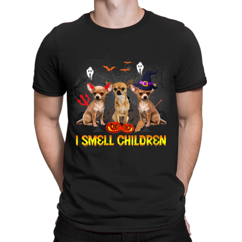 Womens I Smell Childen Funny Halloween Chihuahua T-shirt | Artistshot