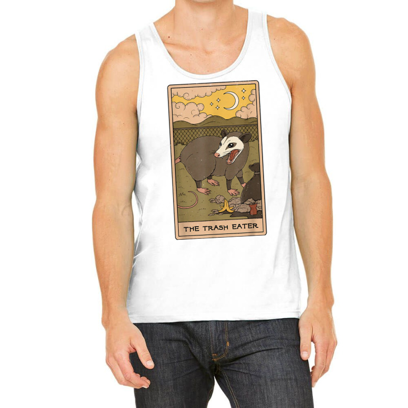 The Trash Eater Tarot Possum Halloween Card T Shirt Tank Top | Artistshot