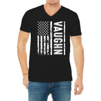 Vaughn Last Name Funny Surname Team Vaughn Family Reunion T Shirt V-neck Tee | Artistshot