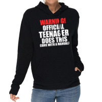 Warning! Offficial Teenager Come 13th Birthday Teenager T Shirt Lightweight Hoodie | Artistshot