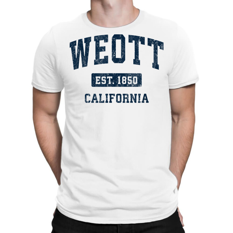 Weott California Ca Vintage Athletic Sports Design T Shirt T-shirt | Artistshot