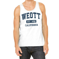 Weott California Ca Vintage Athletic Sports Design T Shirt Tank Top | Artistshot