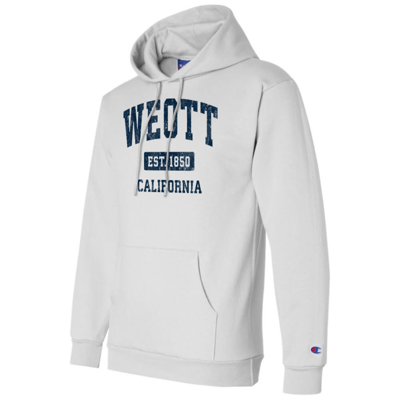 Weott California Ca Vintage Athletic Sports Design T Shirt Champion Hoodie | Artistshot