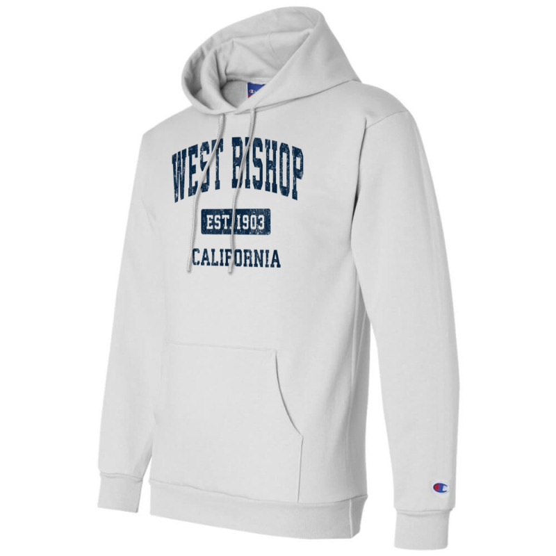 West Bishop California Ca Vintage Athletic Sports Design T Shirt Champion Hoodie | Artistshot