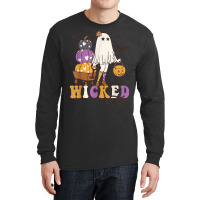 Wicked Cute Spooky Season Halloween Ghost Trick Or Treat T Shirt Long Sleeve Shirts | Artistshot