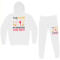 Womens Easily Distraced By Gymnastics And Dogs Gymnast Acrobat T Shirt Hoodie & Jogger Set | Artistshot