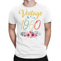 Womens Vintage 1960 Sunflower 63rd Birthday Awesome Since 1960 T Shirt T-shirt | Artistshot