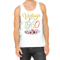 Womens Vintage 1960 Sunflower 63rd Birthday Awesome Since 1960 T Shirt Tank Top | Artistshot