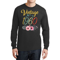 Womens Vintage 1960 Sunflower 63rd Birthday Awesome Since 1960 T Shirt Long Sleeve Shirts | Artistshot