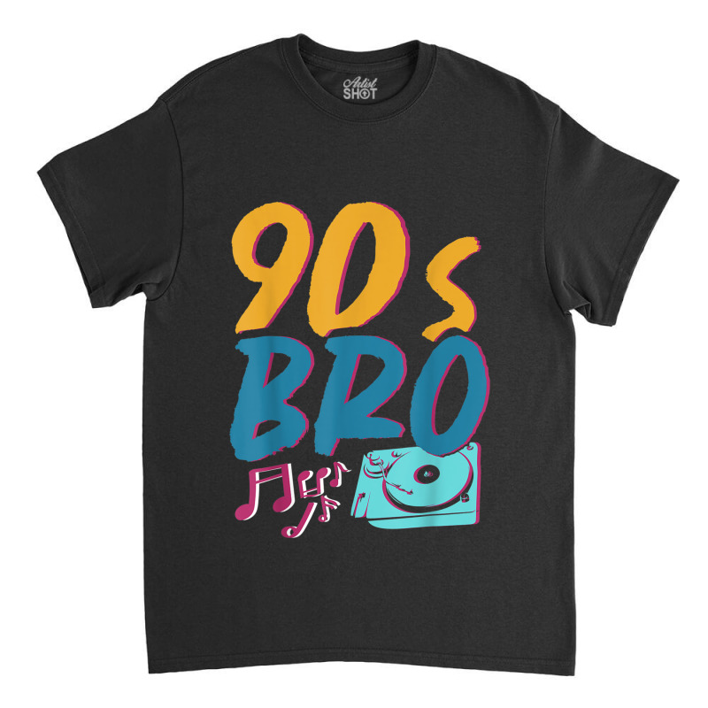 90s Vinyl 1990s Bro Costume Party Music Generation Nineties Video Game Classic T-shirt | Artistshot