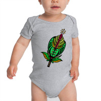 Aesthetic Green Flower Baby Bodysuit | Artistshot