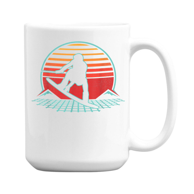 Wakeboard Retro Vintage 80s Style Wakeboarding Gift T Shirt 15 Oz Coffee Mug | Artistshot